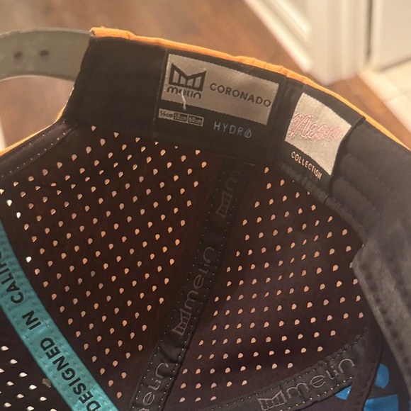 Melin Coronado Hydro Brick Snapback Hat Cap Classic Orange Neon Collection Vibe - Picture 4 of 5